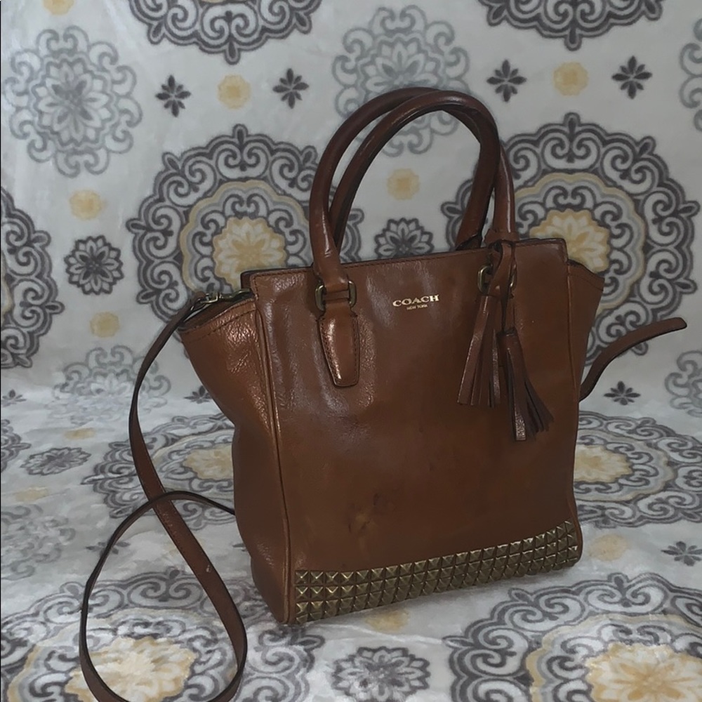Authentic Coach handbag with studs